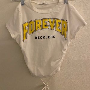 Fitted Short Sleeve Open Back Top